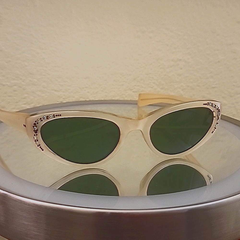 Authentic Vintage 60's Sunglasses w/ Rhinestones